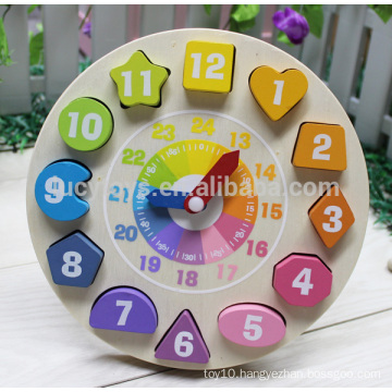 Educational Shape Sorter Wooden Clock Toy                        
                                                Quality Choice